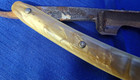 Dubl Duck Gold Edge Vintage Straight Razor Large Chunk In Razor