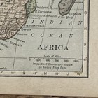 Antique 1909 Map Of Africa 8   x6   