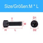 Socket Cap Screws Black Stainless Steel Allen Bolt Hex Head Din 912 M1 M2 M3-m8