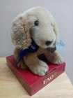 2012 Fao Schwarz Toys R Us Golden Retriever Puppy Dog Plush Blue Ribbon Nwt