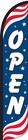 Open Patriotic 15  Tall Windless Swooper Feather Banner Flag   Pole Kit