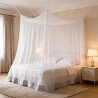 Mosquito Net For Bed  Canopy Bed Curtains For Full Queen Size Bed  Large Whit   