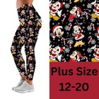 Mickey Minnie Mouse Christmas Women s Leggings Tc Plus Size 12-20
