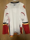 Reebok Quad City Flames Officially Licensed Ahl Hockey Jersey White red