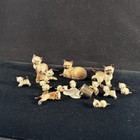Hagen-renaker Vintage Siamese Cat Family Lot Of 14 Cats Kittens   Milk Pail
