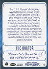 Star Trek Voyager Archives   Inscriptions Card  4 The Doctor 1 Of 9