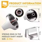 5-pack Burner Control Knobs For Whirlpool Oven Range Models Wcg55   Wcg77