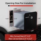 Rvpart Pro 42 000 Btu Tankless Rv Water Heater Propane Gas 15 x15  Black Door