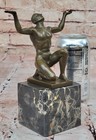 Bronze Sculpture Handcrafted Museum Quality Male Man Gay Interest Figurine