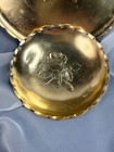 Arthur Armour Rose Hammered Gold Anodized Aluminum Tray   Bowl Set Vintage
