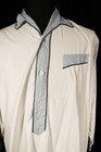 Vintage 1950 s French White Cotton Night Shirt Size Large Excellent Condition