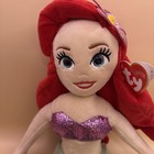 2020 Ty 20    Beanie Buddy Sparkle Disney s Princess Ariel Little Mermaid Plush 