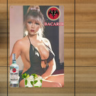Vintage Bacardi Rum Whiskey Retro Wall Decoration Metal Sign Poster