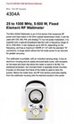 New Bird 4304a 25 To 1000 Mhz  5-500 Watt  Fixed Element Rf Wattmeter 