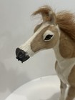 Vtg  Paint Horse Figurine W real Hair Mane Tail Pinto Approx  12  X 12 5   As Is