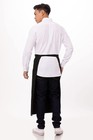 Unisex Bistro Server Waist Apron With Tablet Pockets For Waitress And Chef