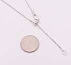 0 80mm Adjustable Box Chain Necklace Sterling Silver 925