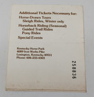 Vintage Kentucky Horse Park Lexington Map Brochure Ticket Stub 80s 1980s
