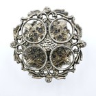 Melba Lipstick Holder Vanity Hollywood Regency Floral Metal 1960 s Vintage