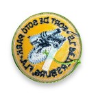 Vtg 1980s Fort De Soto Park St  Petersburg Florida Embroidered Patch Souvenir