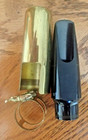Yamaha 4c Alto Saxophone Mouthpiece With Yamaha Ligature   Generic Brass Cap