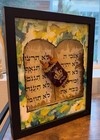The Floating Torah Is A 3d Painting In A Shadowbox Frame Using Acrylic acetate