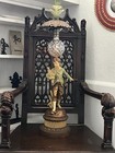   mile Bruchon Antique French Figural Lamp Signed Bronze Style-art Nouveau