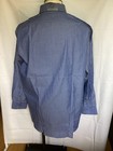 Nwt Van Heusen Dress Shirt Men s Lg 16-16 5    32 33 Blue Striped Regular Fit