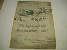 Wurlitzer And Seeburg Jukebox 2-sided Original Christmas 1944 Promo Display Ad