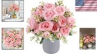 Versatile 2 Bundle Silk Peony Flower Arrangement For Home And Wedding Decor