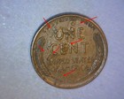 1941 Lincoln Cent  Defective Planchet     Reverse Lamination     us Error Coin