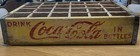 Coca-cola Yellow Wood Crate 24 Bottle Original Vintage Good Shape