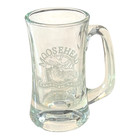 Vintage Moosehead Canadian Lager Glass Beer Mug Heavy Clear Steinfrosted Logo