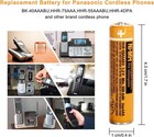 Aaa Rechargeable Batteries For Panasonic Cordless Phones 4-pack ni-mh 1 2v