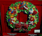 Bucilla Ornament Wreath Lighted Felt Christmas Kit Oop Factory Direct New rare