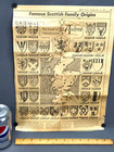 Vtg 1955 Scotland Clans Coat-of-arms Map By Heraldic Artist Reg Willis Scottish