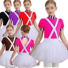 Us Yizyif Ballet Tutu Dress For Girls Dance Skirted Leotard Kids Candy Chocolate
