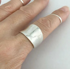 Handmade Solid 925 Sterling Silver Heavy Pure Ring For Women Gift For Christmas