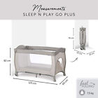 Hauck Sleep N Play Go Plus Foldable Travel Bed And Playpen With Mattress  Beige