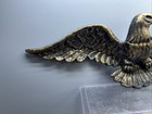 Vintage Gold Tone Cast Metal Bald Eagle Wall  17  Plaque Americana Patriotic