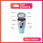 Bjpkpk 30oz Tumbler Stainless Steel Double Wall Vacuum Insulated Mug With Straw 