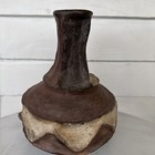 Handcrafted Tutsi Clay 11  Vase Rustic Red Earth Pottery Made In Rwanda Africa