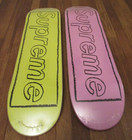 Supreme Kaws Chalk Logo Skateboard Deck Pink Yellow Lot Ss21 Brand New 2021