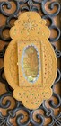 Vintage Hand-crafted  Hand-colored  Hand-punched Mexican Tin St  Francis Nicho