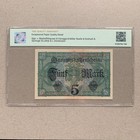 Germany 5 Mark 1917 P 56b Unc Tqg 66 Epqd German Currency Paper Money B999