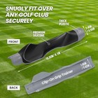 Clip-on Golf Grip Trainer  Golf Swing Training Aid For Improving Black gray