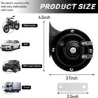 Loud Car Horn  12v Waterproof Snail Electric Horn  303db High Tone Horns Replace