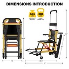 Portable Manual Climbing Wheelchair Stair Lifting Chair Elevator Foldable 44lb