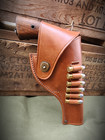 Us S w Victory Model Revolver Holster Brown Leather  38 Special Shell Loops