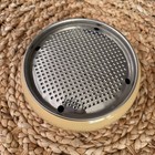 Vintage Parmigiano Grater With Metal Bowl Acc 1958 Cheese Wheel Shaped Euc
